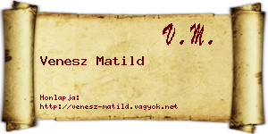Venesz Matild névjegykártya